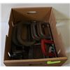 Image 1 : "C" CLAMPS- ASSORTED SIZES- LOT OF 12