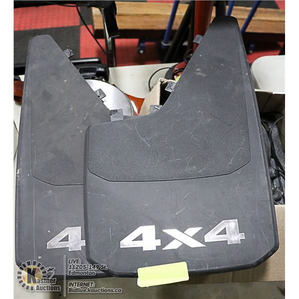 PAIR OF MUD FLAPS  4 X 4 