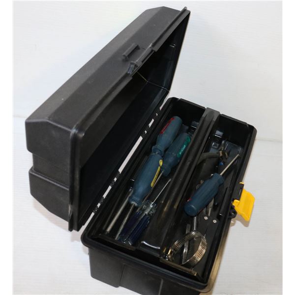 TOOL BOX WITH ASSORTED TOOLS