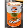 VINTAGE FULL GULF 10W30 MOTOR OIL