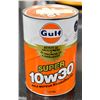 VINTAGE FULL GULF 10W30 MOTOR OIL