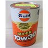 VINTAGE FULL GULF 10W30 MOTOR OIL