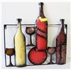 Image 1 : METAL WALL DECORE 3D WINE BOTTLES