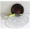 LOT OF 3 VINTAGE GLASS ASHTRAYS