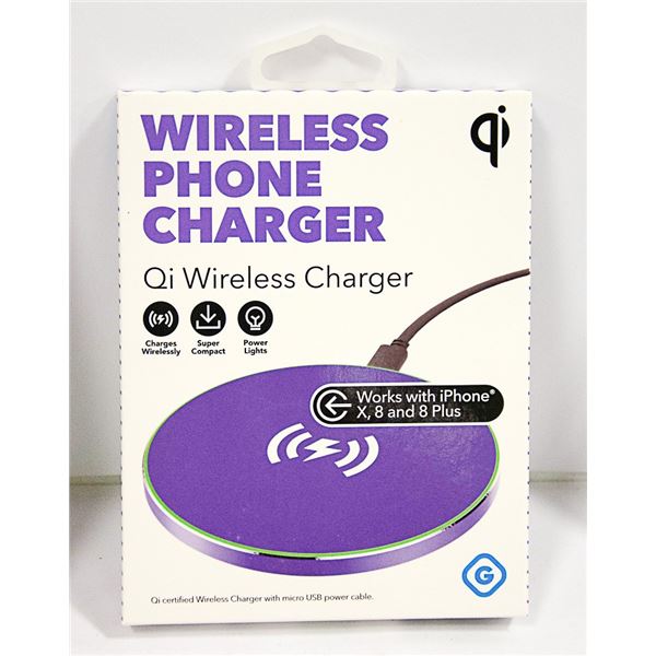 NEW GEMS QI WIRELESS PHONE CHARGER