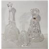 Image 1 : LOT OF THREE CRYSTAL GLASS BELL