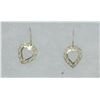 Image 1 : 14K GOLD ORNATE HEART EARRINGS APROX 1CM