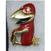 Image 1 : VINTAGE ENAMEL COSTUME BROOCH WITH BIRD