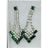 Image 1 : PAIR OF VINTAGE COSTUME JEWELRY EARRINGS