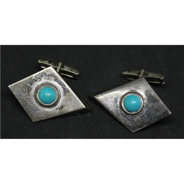 PAIR OF VINTAGE .925 STERLING SILVER CUFFLINKS