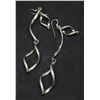 Image 1 : PAIR OF STERLING SILVER DANGLE EARRINGS