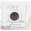 Image 1 : 1903 INDIAN HEAD PENNY