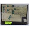 Image 1 : 10 MIXED VINTAGE BANK CHEQUES WITH STAMPS. 1950'S