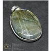 Image 1 : #197- NATURAL FIRE LABRADORITE PENDANT