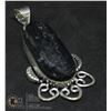 Image 1 : #161- NATURAL BLACK TOURMALINE PENDANT (RAW)