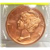 Image 2 : 1 OZ .999 COPPER COIN