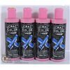 Image 1 : LOT OF 4 CRAZY COLOR BLUE SHAMPOO. 250 ML PER