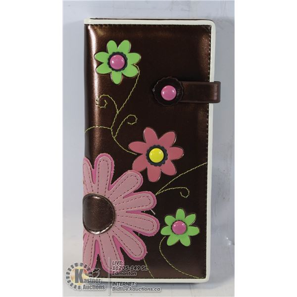 LADIES WALLET BY SHAGWEAR SPRING FLOWER DESIGN