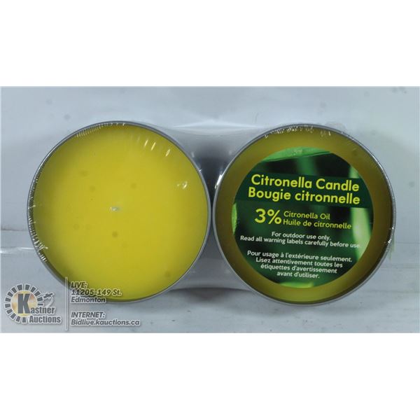 2 CITRONELLA CANDLES