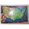 Image 1 : COMPLETE USA STATE QUARTER COLLECTION IN LARGE MAP