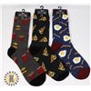 Image 1 : THREE NEW PAIRS OF MENS SOCKS. SHOE SIZE 7-13