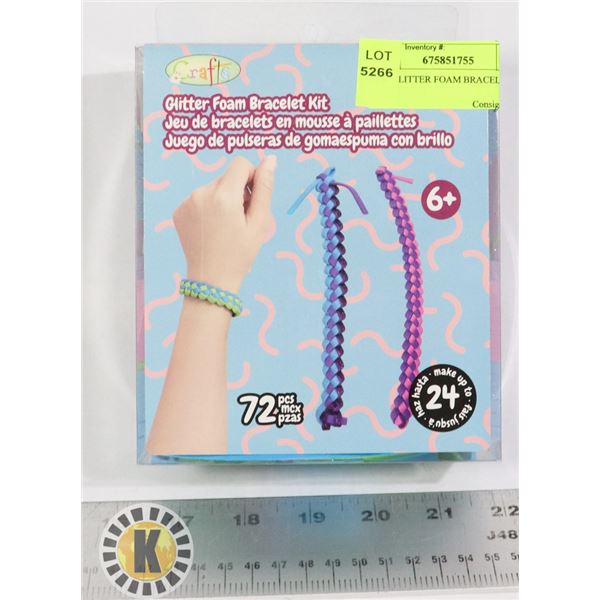 NEW GLITTER FOAM BRACELET KIT