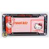 Image 1 : HELLO KITTY TRAVEL SET HAS LICENSE PLATE COVER,