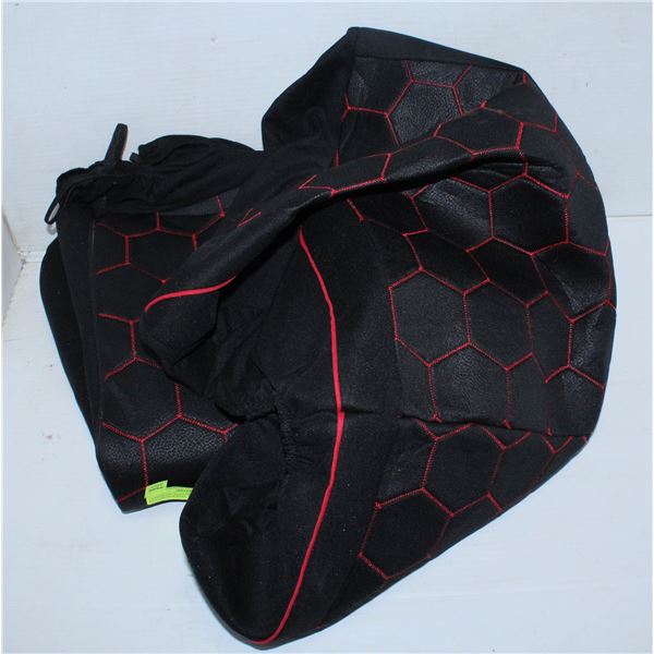 UNIVERSAL SEAT COVER SEAT-BLACK/RED