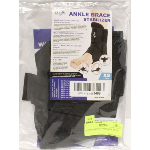 ANKLE BRACE STABILIZER SZ XS