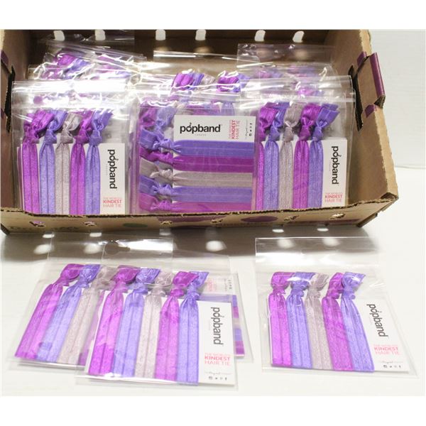 LARGE FLAT OF POPBAND HAIR TIES