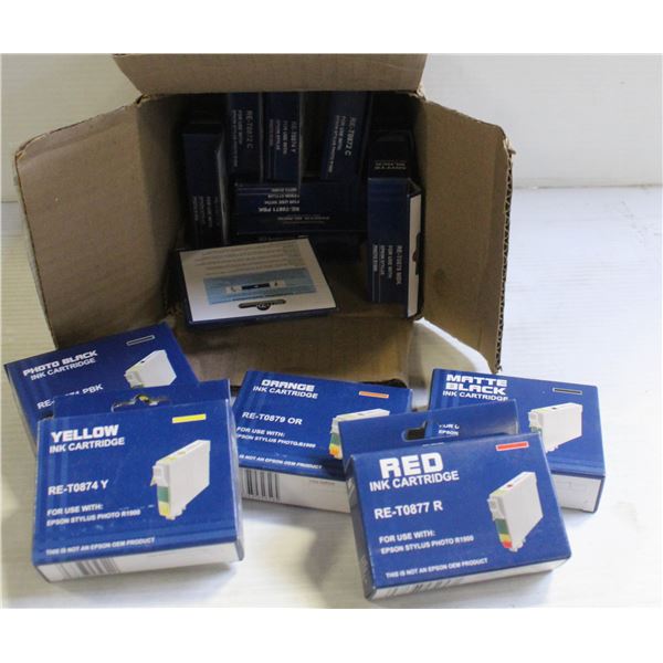 BOX OF INK CARTRIDGES FOR EPSON STYLUS R1900