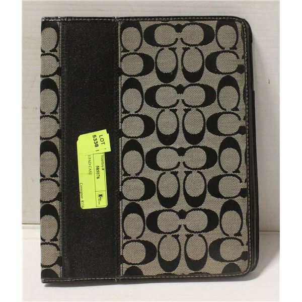 REPLICA COACH I-PAD CASE BLACK & GREY