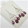 Image 1 : BZ390-130 14K  GARNET EARRINGS