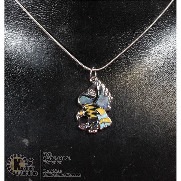 MULTI-COLOR EAGLE NECKLACE