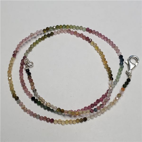 T135 SILVER GEMSTONE NECKLACE