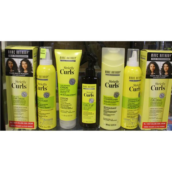 LOT OF MARC ANTHONY PROFESSIONAL STRICTLY CURLS