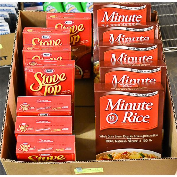 FLAT OF ASSORTED BRAND NAME FOOD PRODUCTS