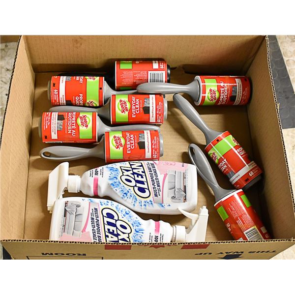 FLAT OF ASSORTED BRAND NAME CLEANING PRODUCTS