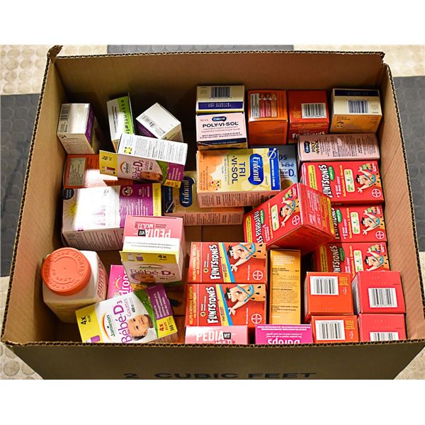 FLAT OF ASSORTED CHILDRENS VITAMINS