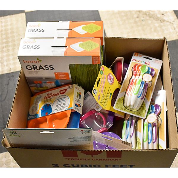 FLAT OF BRAND NAME CHILDRENS UTENSILS & MORE