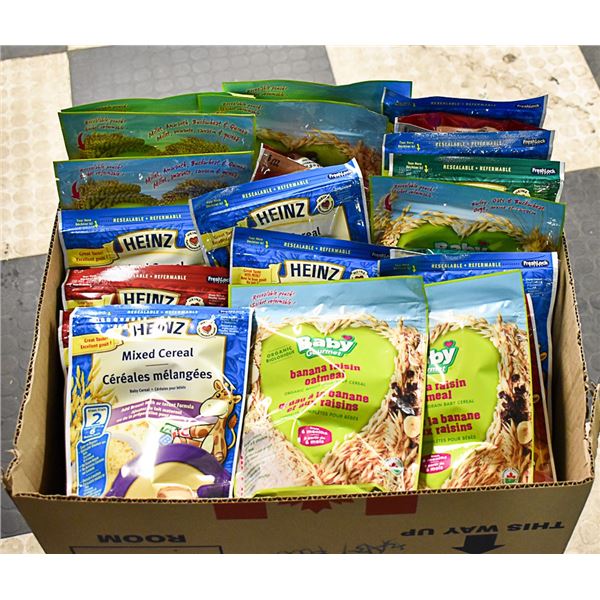 FLAT OF ASSORTED INFANT FOOD PRODUCTS