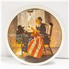 Image 2 : LOT OF 3 NORMAN ROCKWELL COLLECTOR PLATES W/ COA