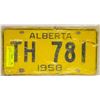 Image 1 : 2 ALBERTA LICENSE PLATES 1958 & 1979