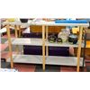 Image 1 : SHOWHOME 3 TIER WOODEN LEG SHELF APPROX 35" TALL
