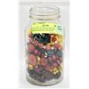 Image 1 : JAR FULL OF VINTAGE BEADED NECKLACES AND JEWELLRY