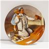 Image 2 : LOT OF 4 NORMAN ROCKWELL COLLECTOR PLATES W/ COA