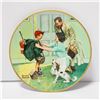 Image 2 : LOT OF 4 NORMAN ROCKWELL COLLECTOR PLATES W/ COA