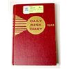 Image 1 : 1969 DAILY DESK DIARY - ONLY ONE PAGE WRITTEN IN