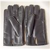 Image 1 : BLACK WOOL LINED LEATHER GLOVES ONLY WORN TWICE