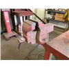 Image 2 : RED METAL 2 TIER INDUSTRIAL WORK BENCH 3'L X 5'W X 3'H WITH PARAMO NO.3 BENCH VICE